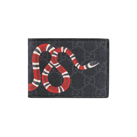 gucci wallet snakeskin|Gucci snake wallet men's.